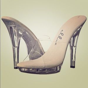 Clear Ellie Heels